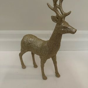 Glitter reindeer Christmas statue decor